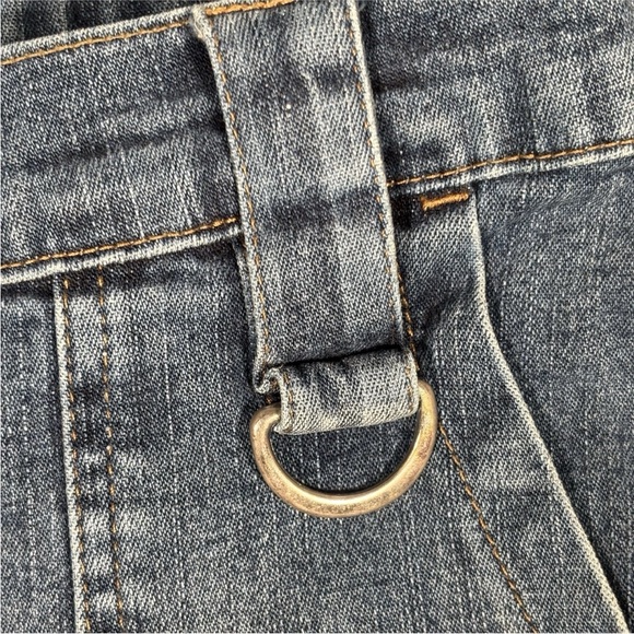 Vintage Y2K Bebe Maxi Cargo Jeans Womens Small Blue Stretch Denim Grunge Pockets - Picture 7 of 15